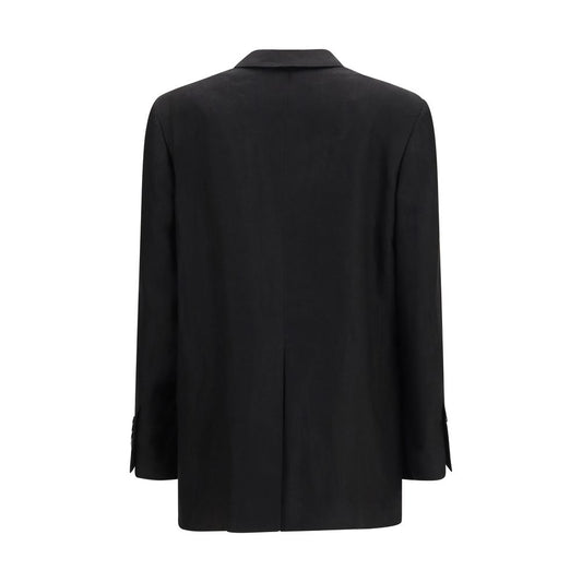 Black Linen Blazer