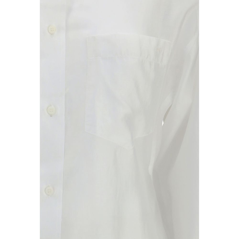 White Lyocell Dress Shirt