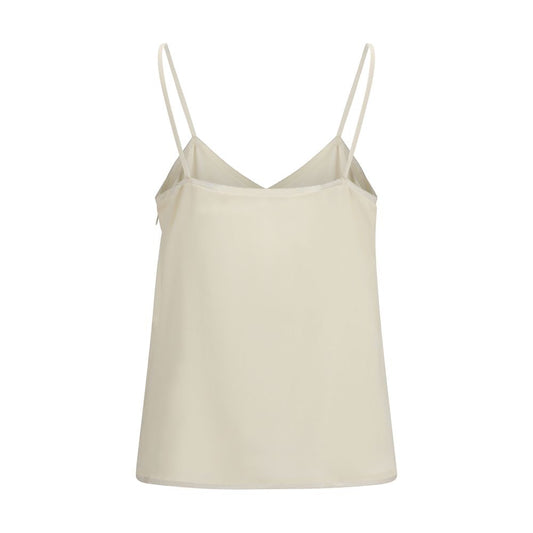 Beige Acetate Blouse