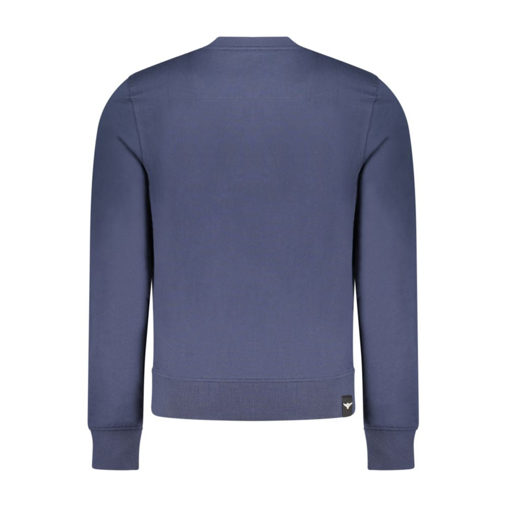 Blue Cotton Men's Sweatshirt