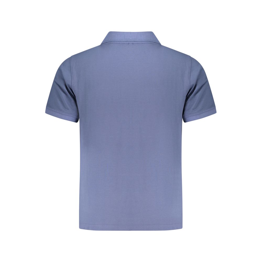 Blue Organic Cotton Men Polo
