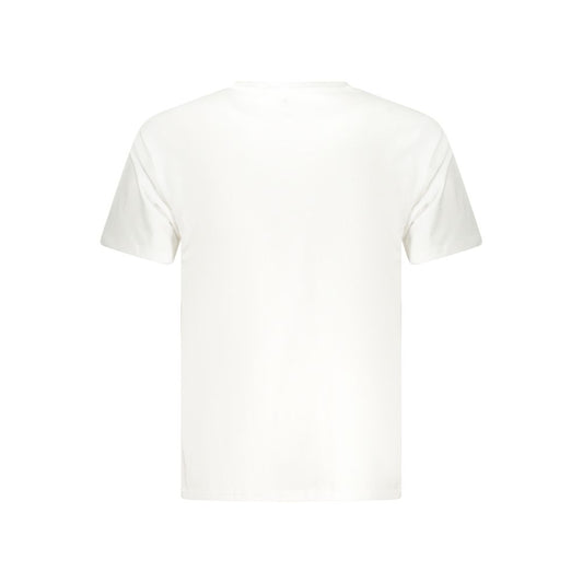 White Cotton Men T-Shirt