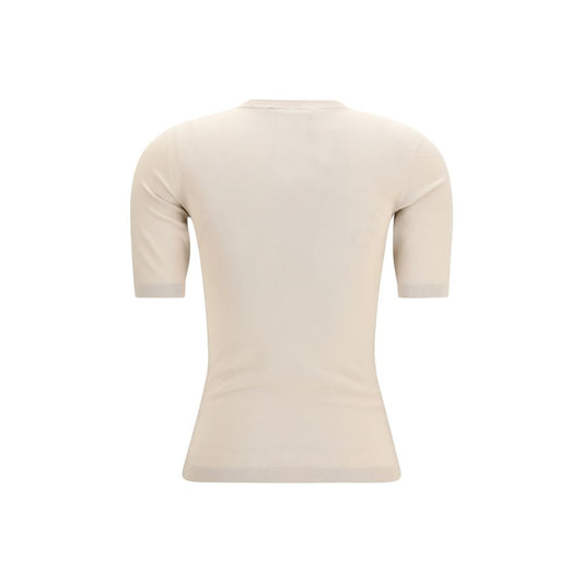 Beige Viscose T-Shirt