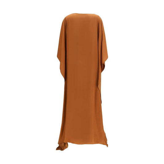 Brown Viscose Long Dress