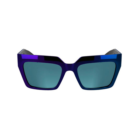 Blue Injected Sunglasses