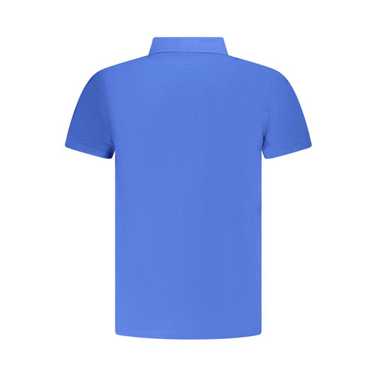 Blue Cotton Men's Polo
