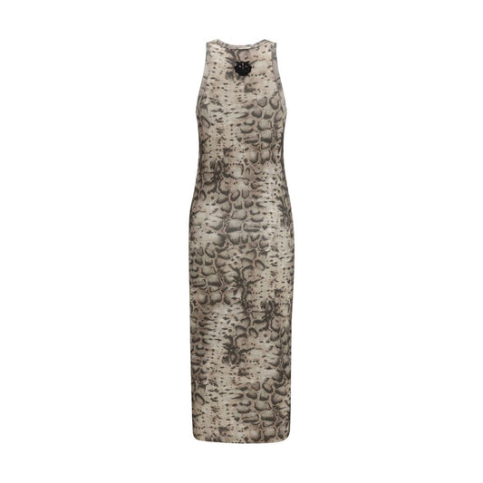 Beige Cotton Casual Dress