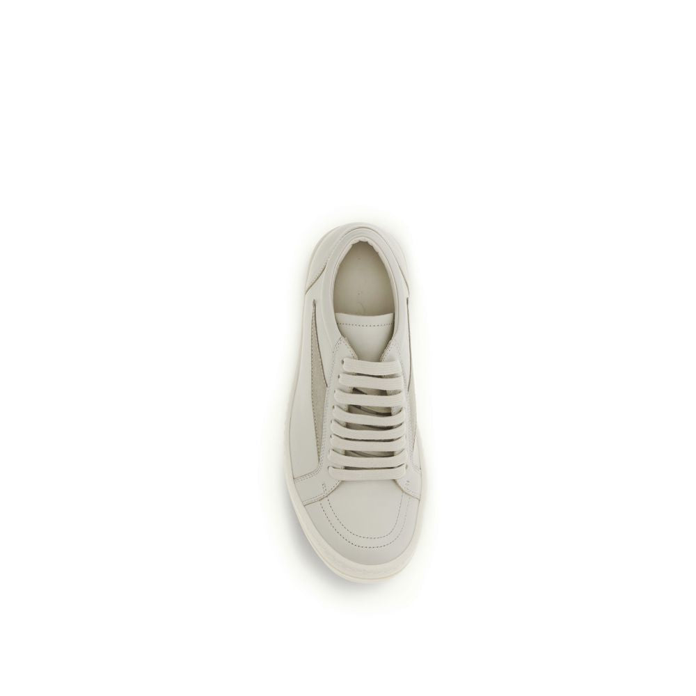 Beige Calf Leather Bos Taurus Low Top Sneakers