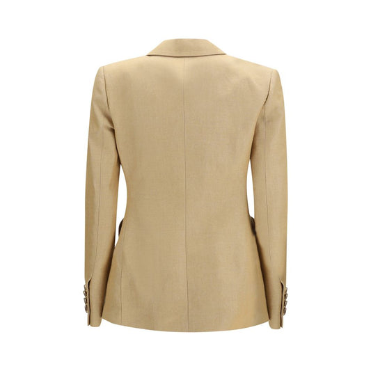 Beige Linen Blazer