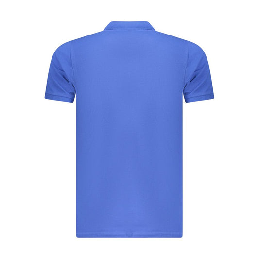 Blue Cotton Men's Polo Shirt