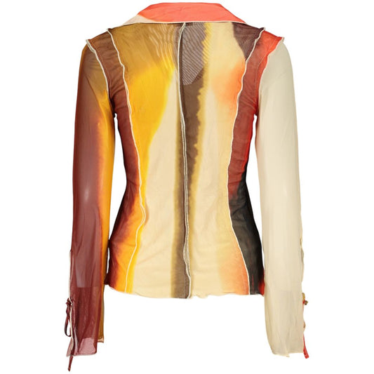 Beige Polyester Women Shirt