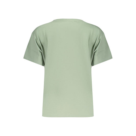 Green Cotton Women's T-Shirt
