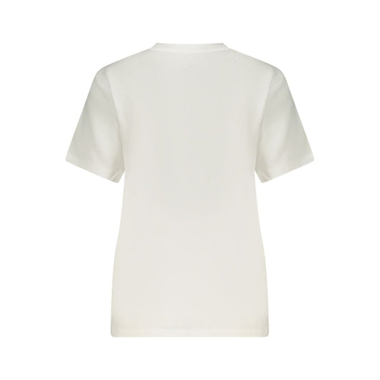 White Cotton Womens T-Shirt