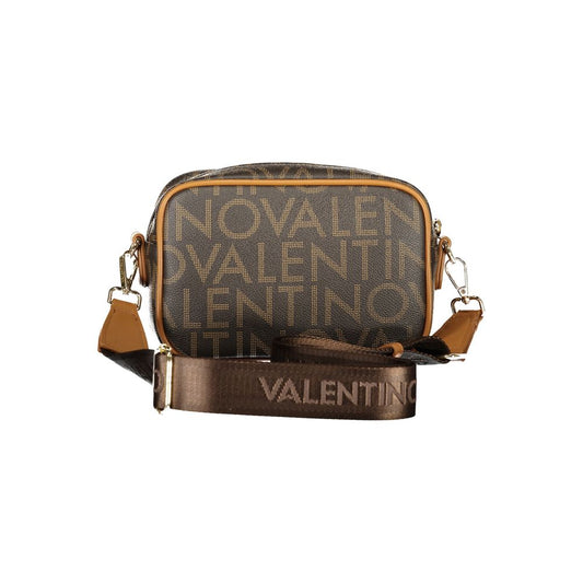 Brown Polyurethane Women Bag
