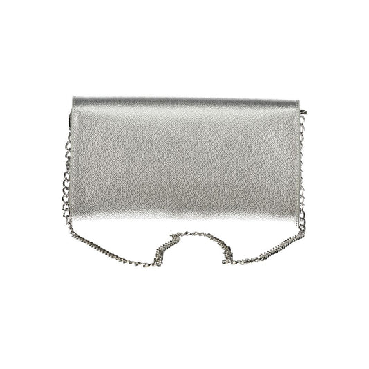Argento Polyurethane Women's Handbag
