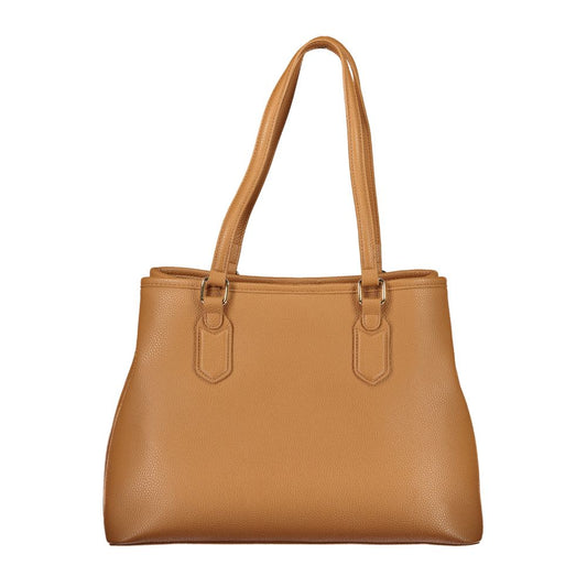 Brown Polyurethane Women's Bag