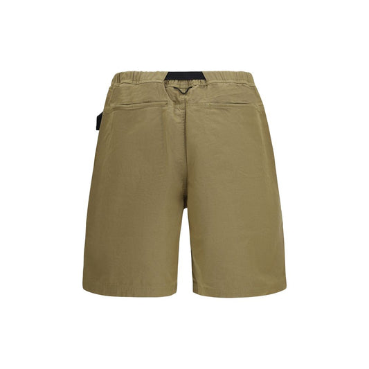 Bicolor Cotton Bermuda Shorts
