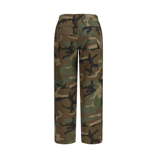 Bicolor Cotton Casual Pants