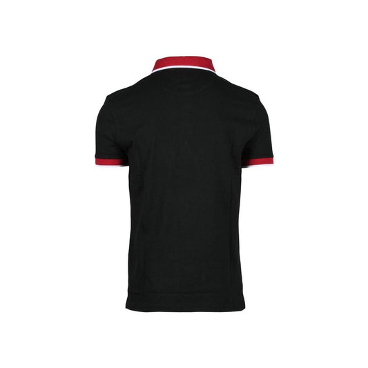 Black Cotton Polo Shirt