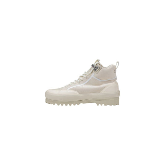 Beige Fabric Sneakers