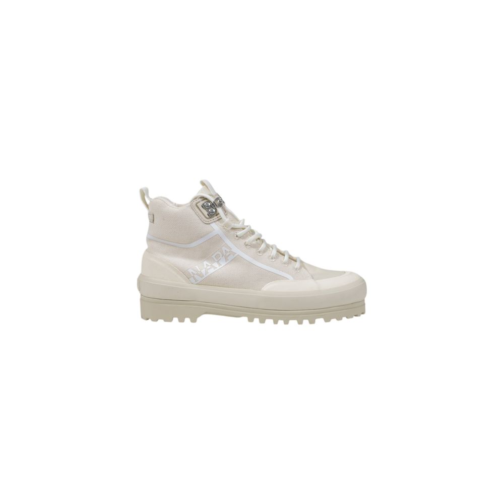 Beige Fabric Sneakers