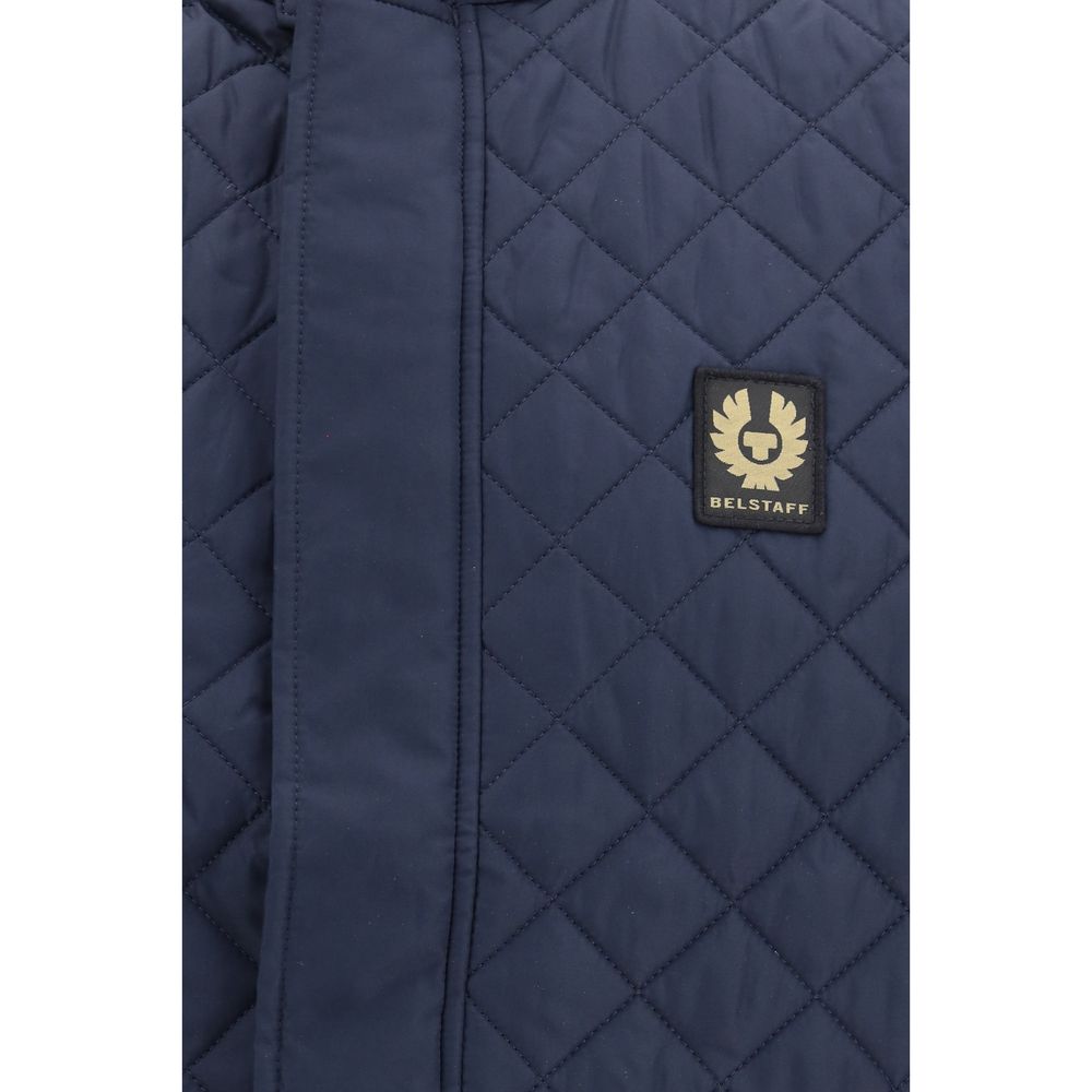 Blue Polyester Shell Jacket