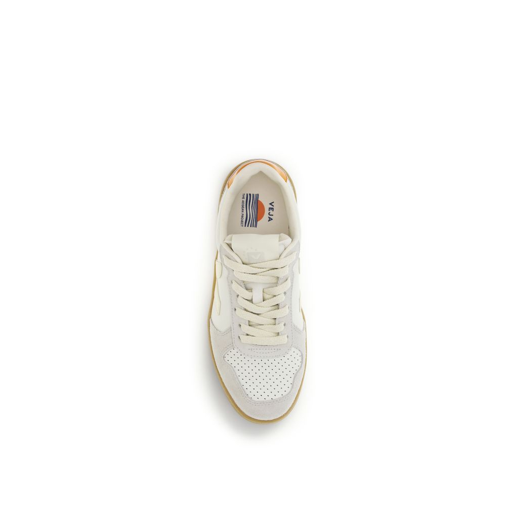 White Calf Leather Bos Taurus Low Top Sneakers