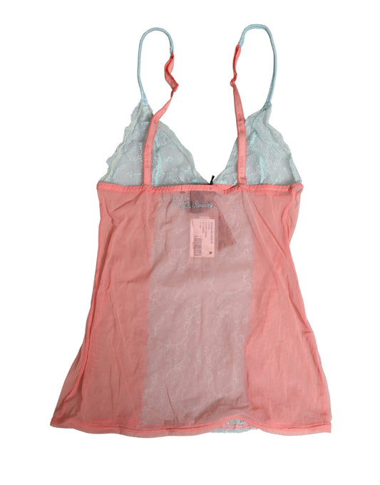 Multicolor Sheer Lace Lingerie Chemise Top Underwear