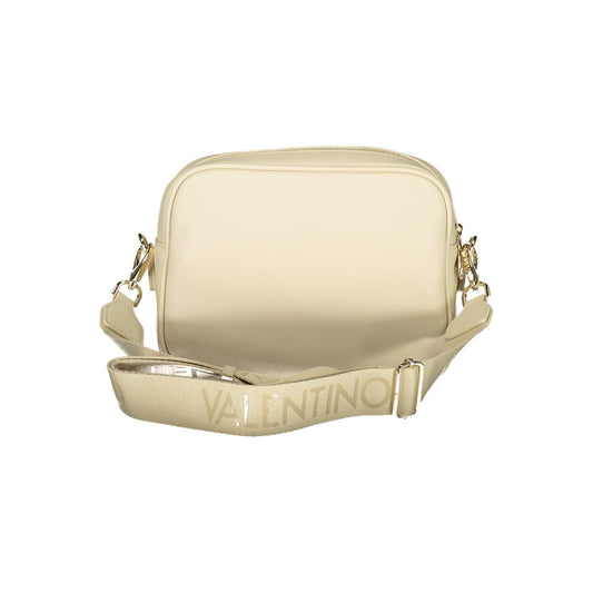 Beige Polyurethane Women's Bag