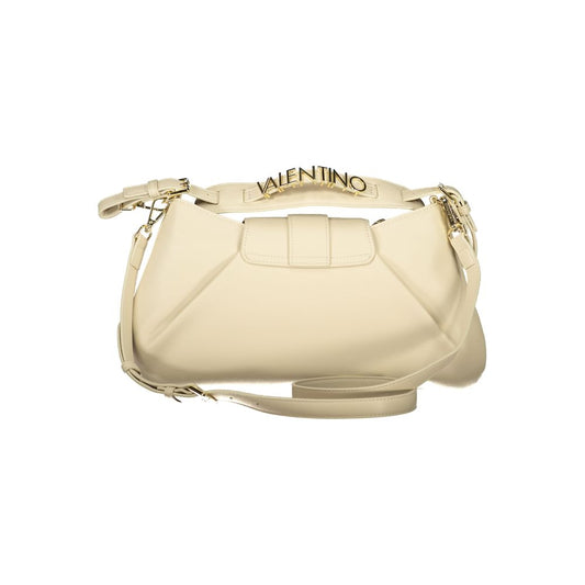 Beige Polyurethane Women's Bag