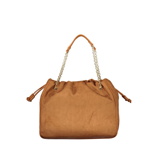 Brown Polyurethane Women's Bag