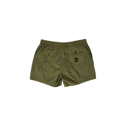 Green Polyester Swim Shorts
