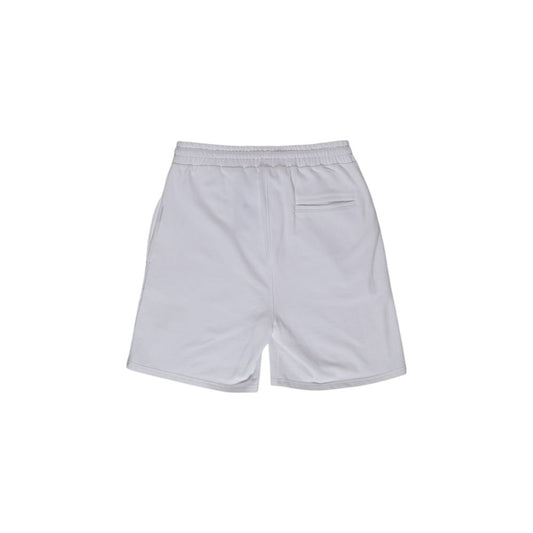 White Cotton Bermuda Shorts