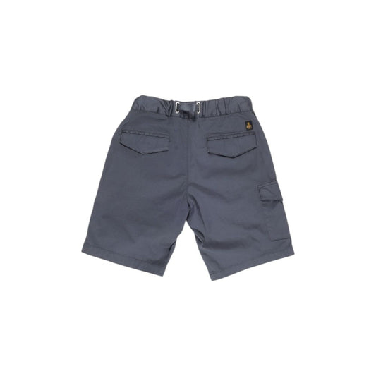 Blue Cotton Bermuda Shorts