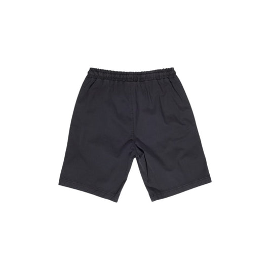 Black Cotton Bermuda Shorts