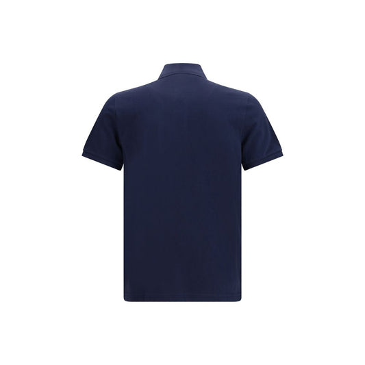 Blue Cotton Polo Shirt