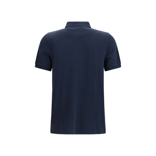 Blue Cotton Polo Shirt