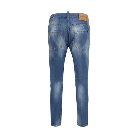 Blue Cotton Jeans Denim