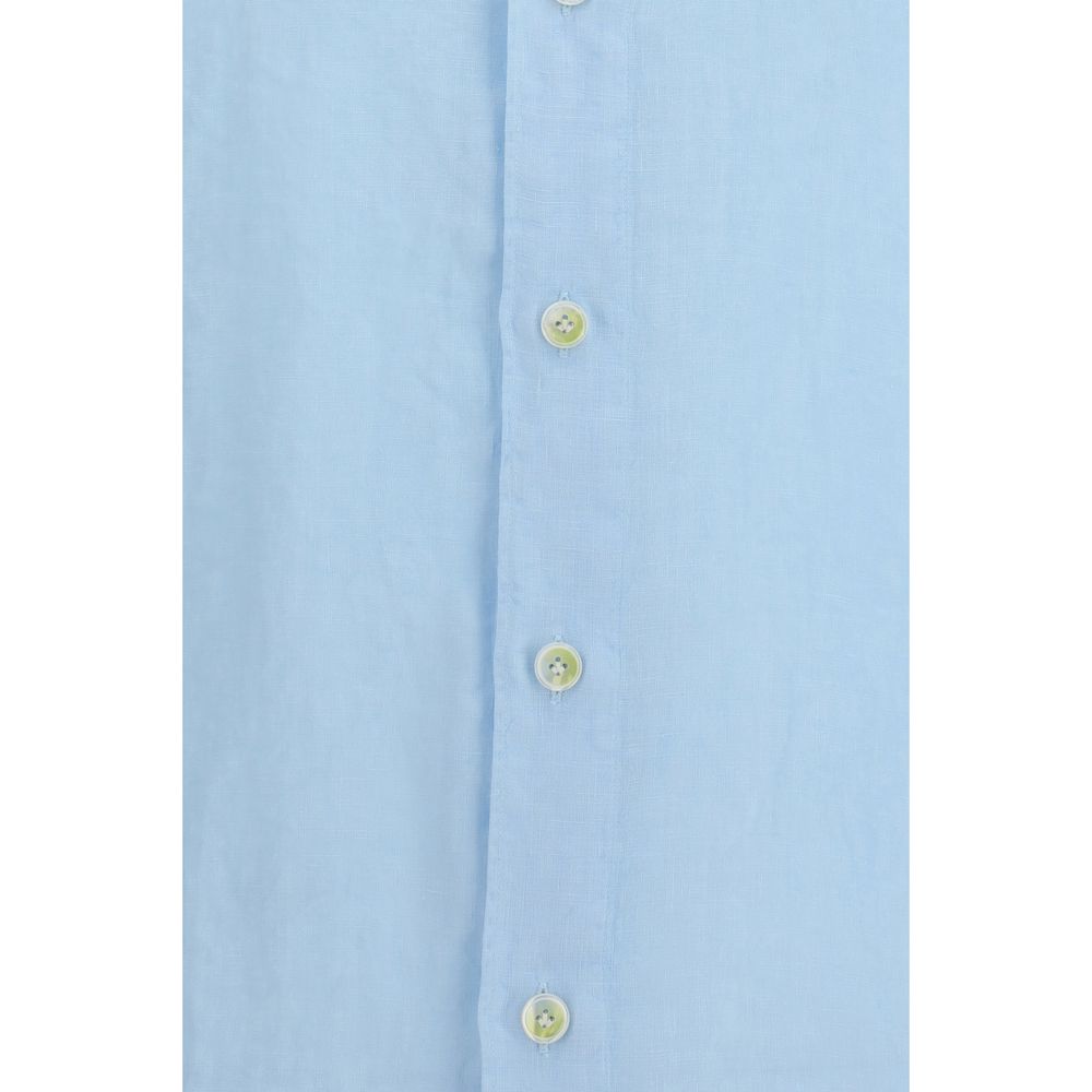 Blue Linen Longsleeve Shirt