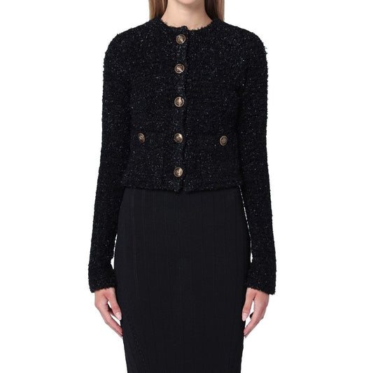 Black Cotton Cardigan