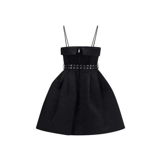Black Polyester Casual Dress