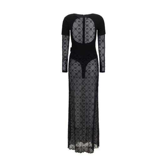 Black Polyamide Casual Dress