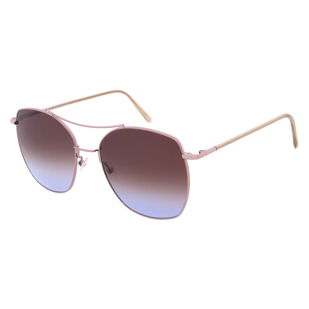 Rose Gold Metal Sunglasses