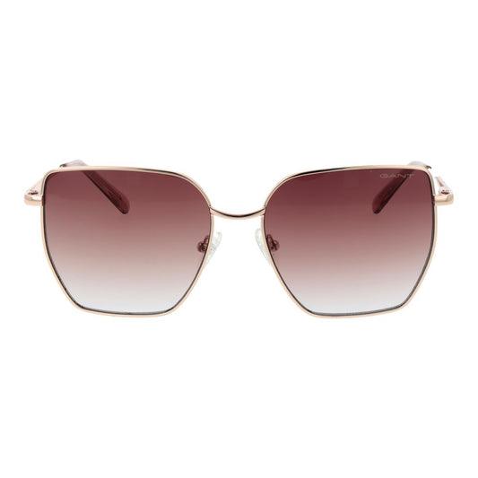 Rose Gold Metal Sunglasses