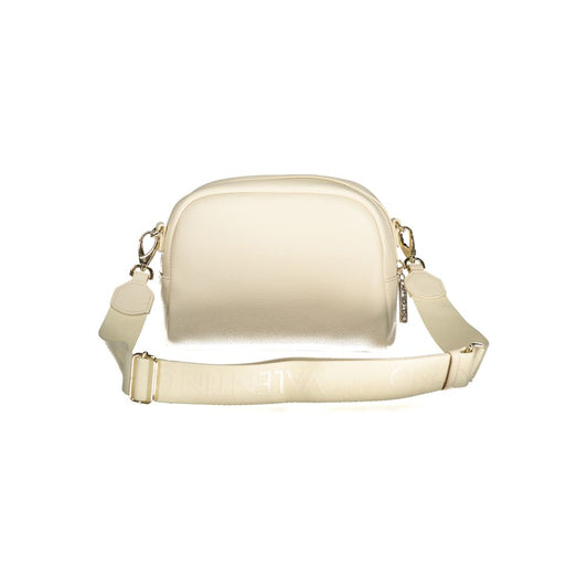 Beige Polyurethane Women's Bag