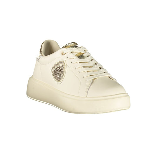 Beige Leather Women's Sneaker