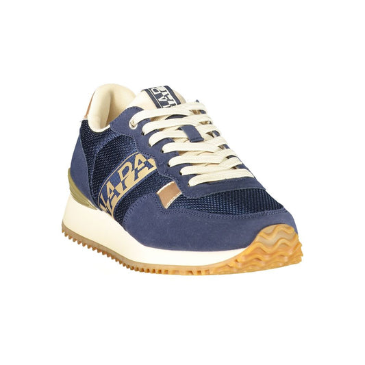 Blue Polyester Women's Sneaker