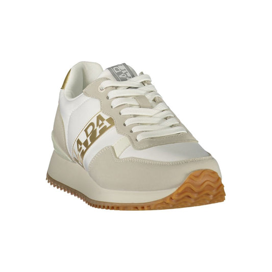 White Polyurethane Women's Sneaker