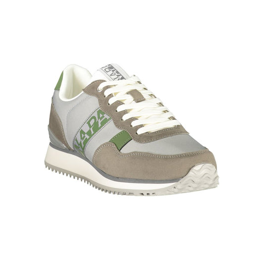 Gray Polyester Men's Sneaker