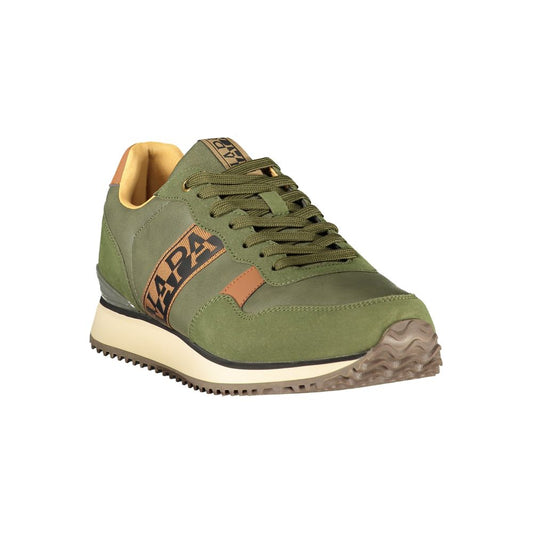Verde Polyester Mens Sneaker